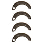 C7NN2218A Four Industrial Drum Type Brake Shoes Fits Ford New Holland 3500
