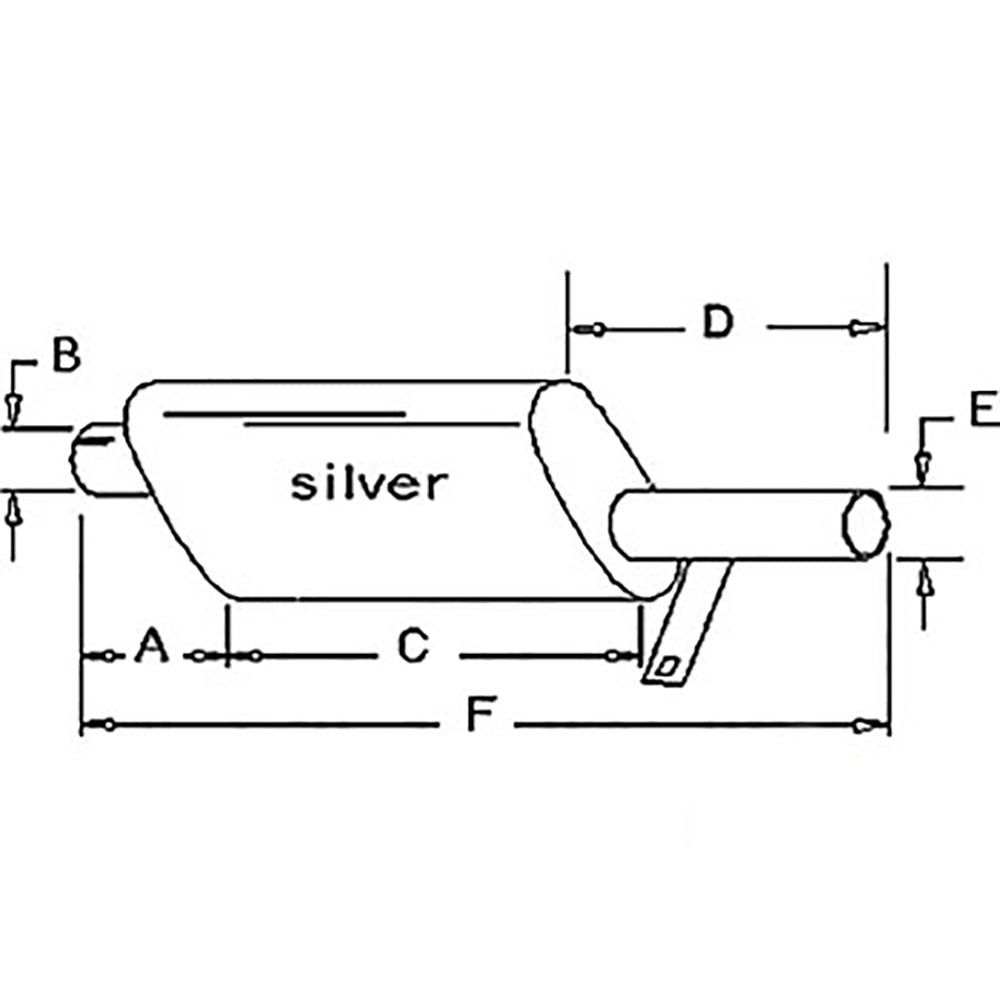 Muffler Fits Ford 2000 2600 3000 3600 4000 5000 Tractor