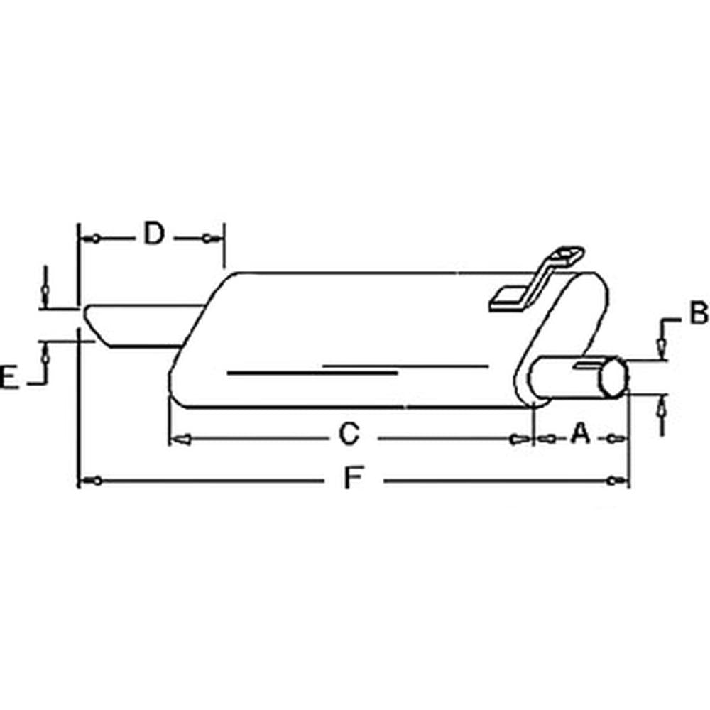 Muffler C7NN5230H Fits Ford New Holland 4610N 4610No 4610O 4610SU 4630 4630N