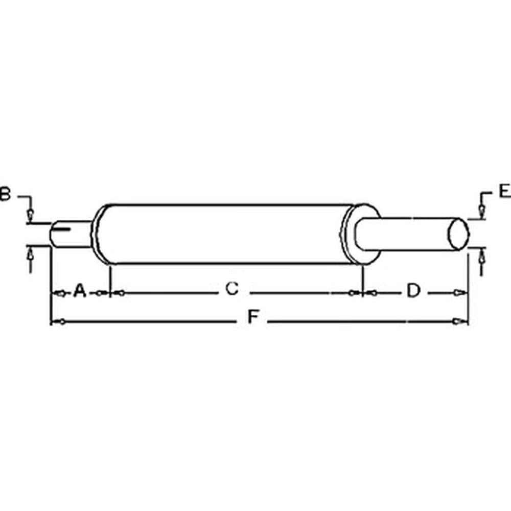 Muffler Fits Ford/New Holland Replaces C7NN5230AB