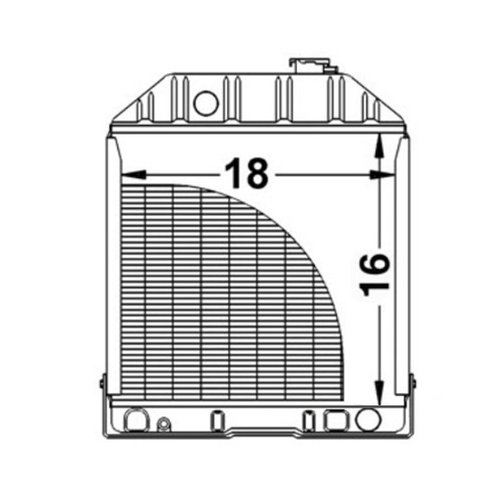 Radiator Fits Ford New Holland NH Tractor 2000 3000 4000 4600 231 233 333 5