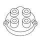 C800 New Distributor Cap Fits Allis Chalmers Tractor Fairbanks Fits Morse