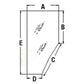 3G710-70770 LH Door Cab Glass Fits Kubota M5700 M9000 M8200 M6800 M4900