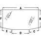 WN-R127903-PEX Glass, Rear Fits John Deere 7720 7820 7920 8100 s/n 5157- 8100T