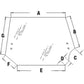 Tinted Rear Glass Fits MX180 MX200 MX210 MX215 MX220 MX230 MX240 MX245 MX255