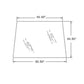 48715A1 New Upper Windshield Glass Fits Case-IH Tractor Models 5120 5130 +