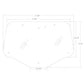 87744542 Rear Glass Fits Case-IH Tractor Models 100 110 115 120 125 130 +