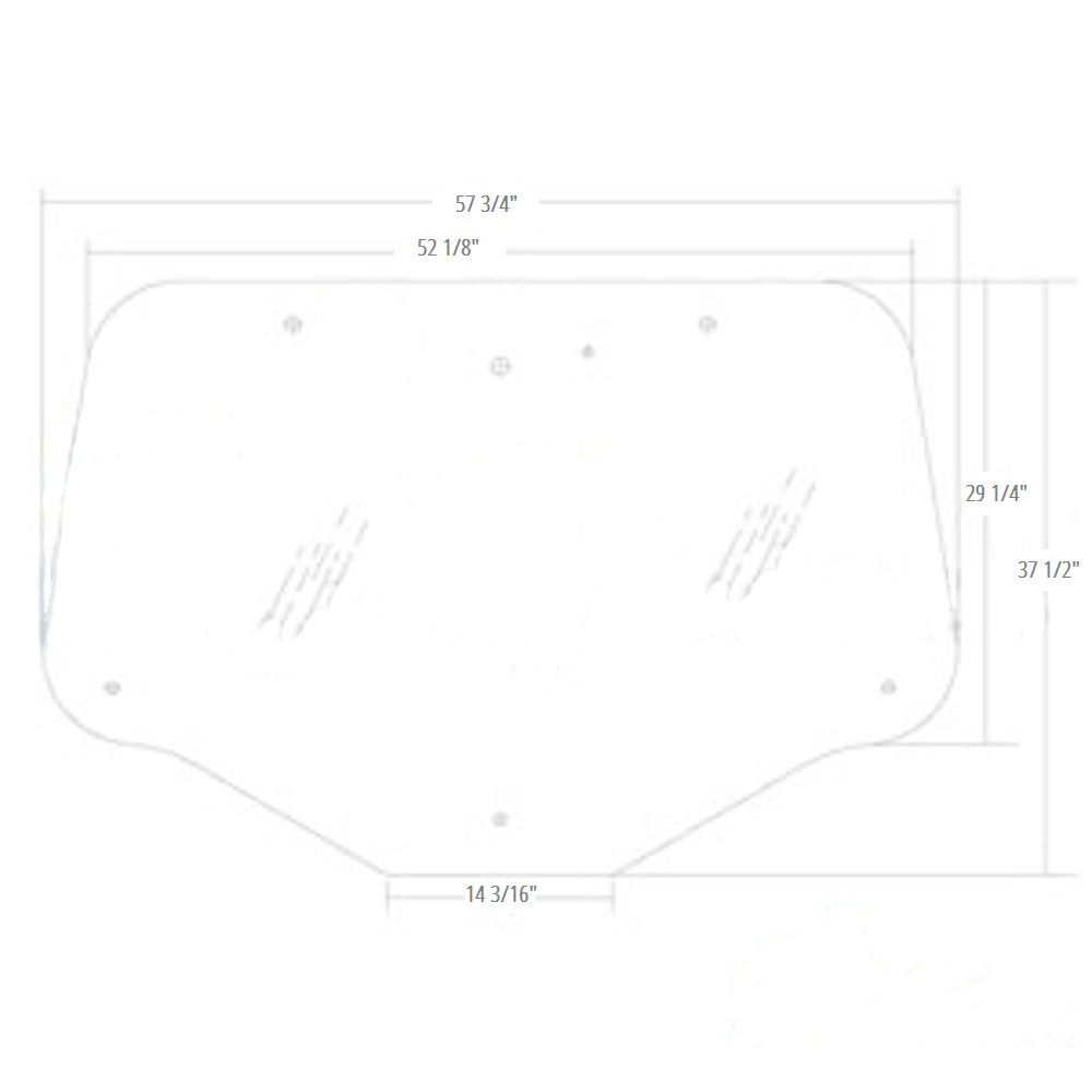 87744542 Rear Glass Fits Case-IH Tractor Models 100 110 115 120 125 130 +