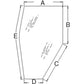New Cab Glass - LH Door Tinted Fits Kubota 3A751-70770 123201