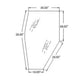 A-3A751-70770 LH Tinted Door Glass - Fits Kubota