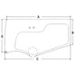 4651658 Lower Door Windowpane Glass Fits John Deere Excavator 160DLC 200DLC