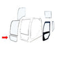 KHN15000 Front Lower Cab Glass Fits Case-IH Excavator CX240B CX290B CX350B