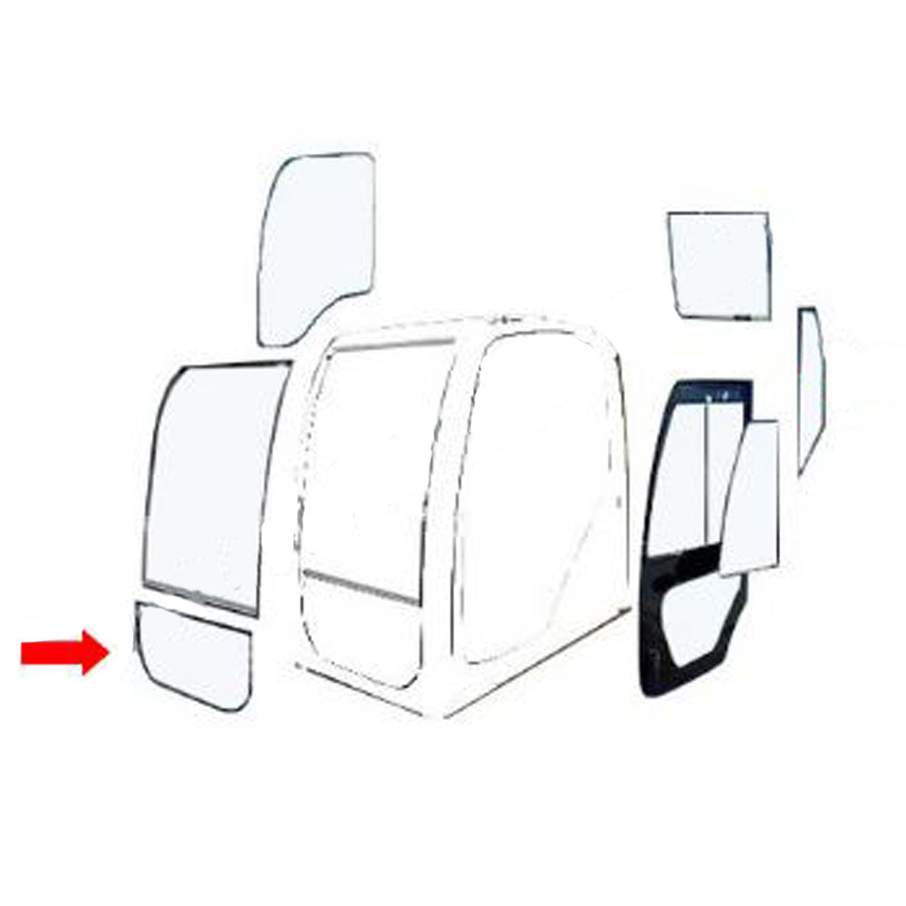 CAH40-0216 Excavator Front Lower Windshield Fits Kobelco CX130C, SK210LC-9