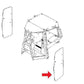 Cab Glass - Door LH Fits John Deere 450J 550J 650J 700J 750J 850J T205205
