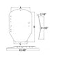 T312628 Front Glass Door Windshield Fits John Deere 318D 318E 320D 320E 326D