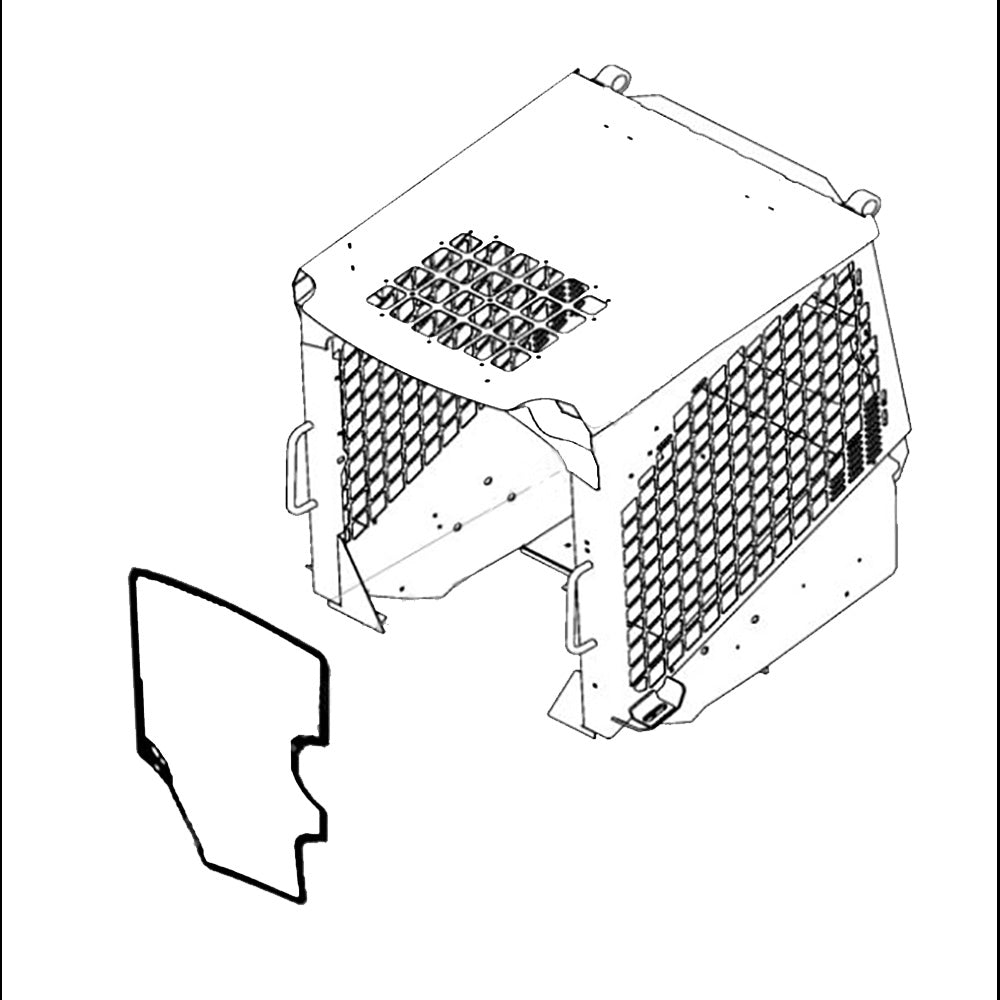 A-87635930 Front Deluxe Cab Glass - Fits Ford/New Holland C175, L160 +