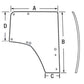 Right Hand Door Glass Fits 6230 6330 6430 7130 7230 7330 7430 7530 L174377