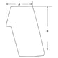 Cab Glass - Left Hand Rear Side Fits Bobcat A220 S185 763 773 863 873 6691001