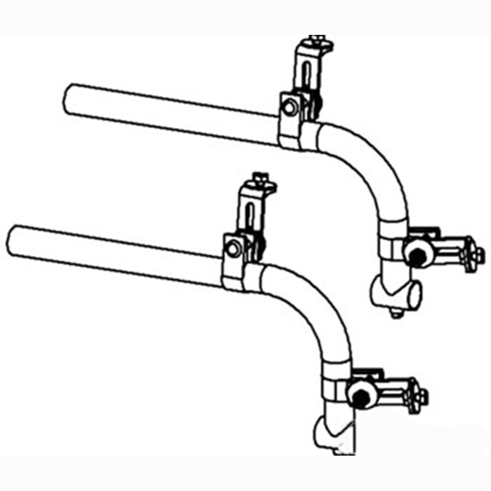 6A216 Fender Mount Bracket Set (2) Made to be Universal for 40" or 48" Canopy