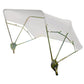 3 Bow (48") White Buggy Top Fits Universal Products Models 6A230 CAL50-0148
