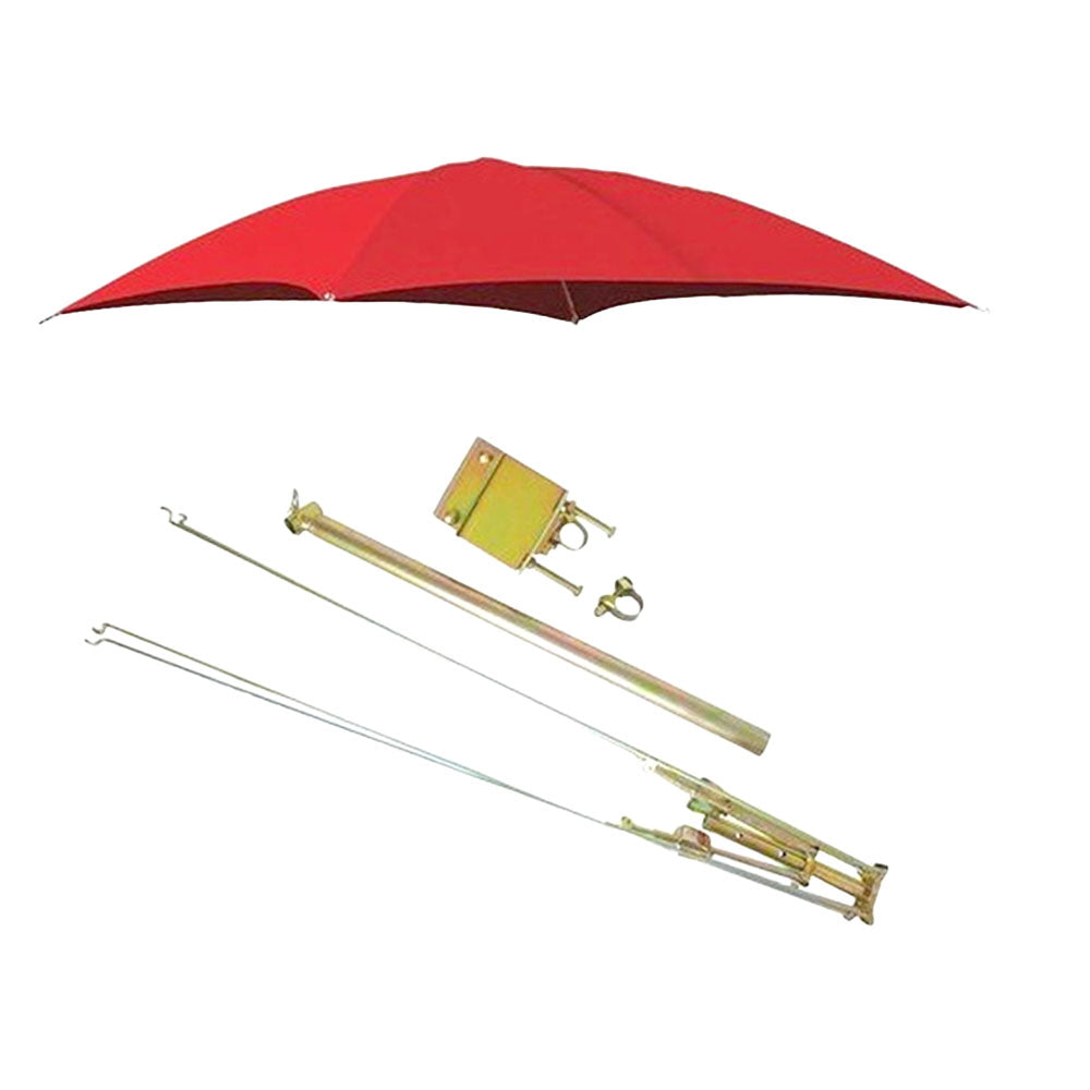 ROPS Red Tractor Umbrella Canopy & Canvas Cover w/Rollbar Mount 405967 Farmer