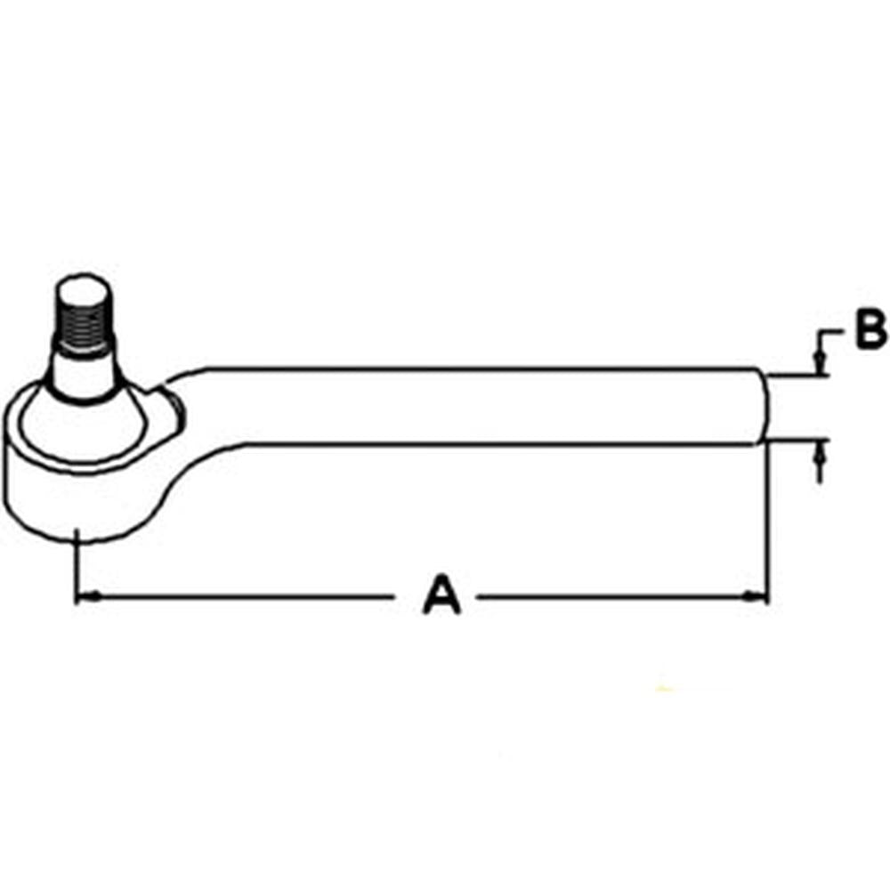 Tie Rod Assembly - RH Fits Ford/New Holland Replaces 81863221