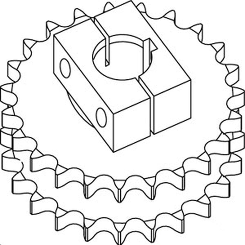 CC106976 New Double Sprocket Fits John Deere Round Baler 435 446 456 466 545 +