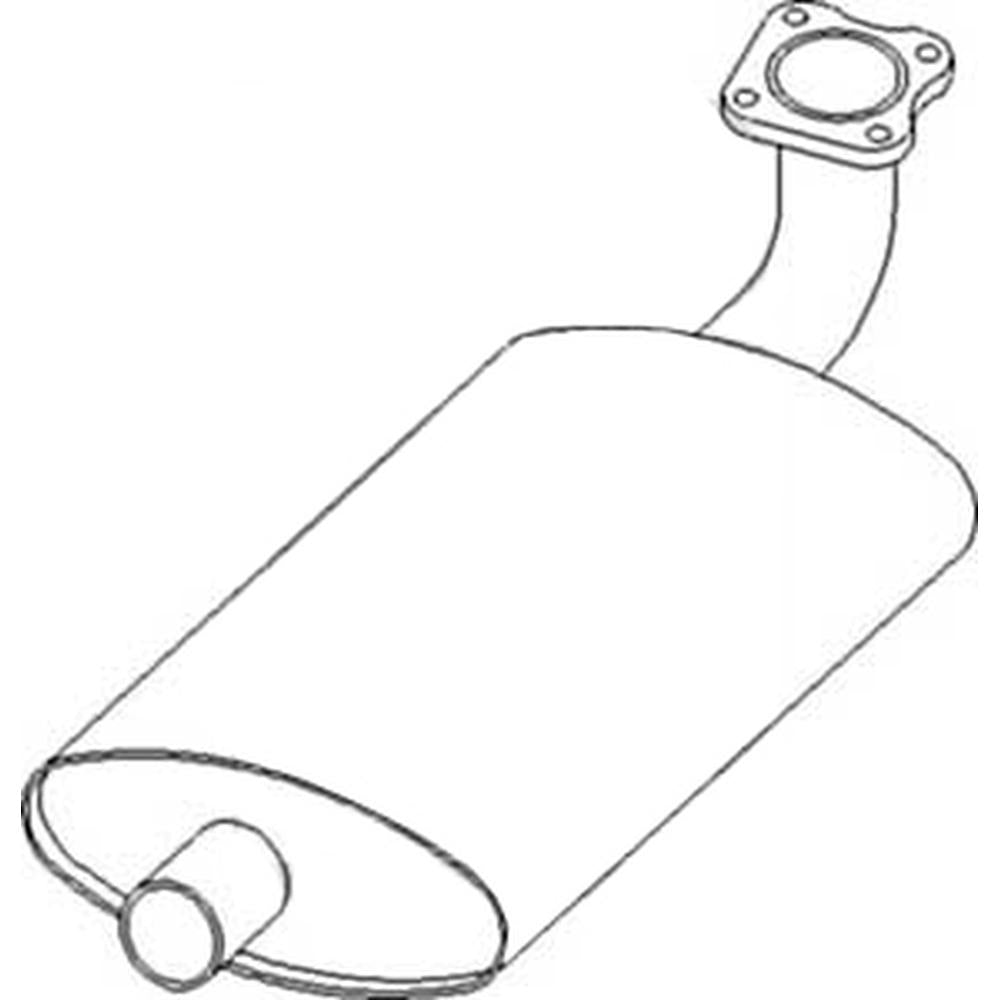 CH15910 DR-35 Muffler Fits John Deere Tractors 650 750