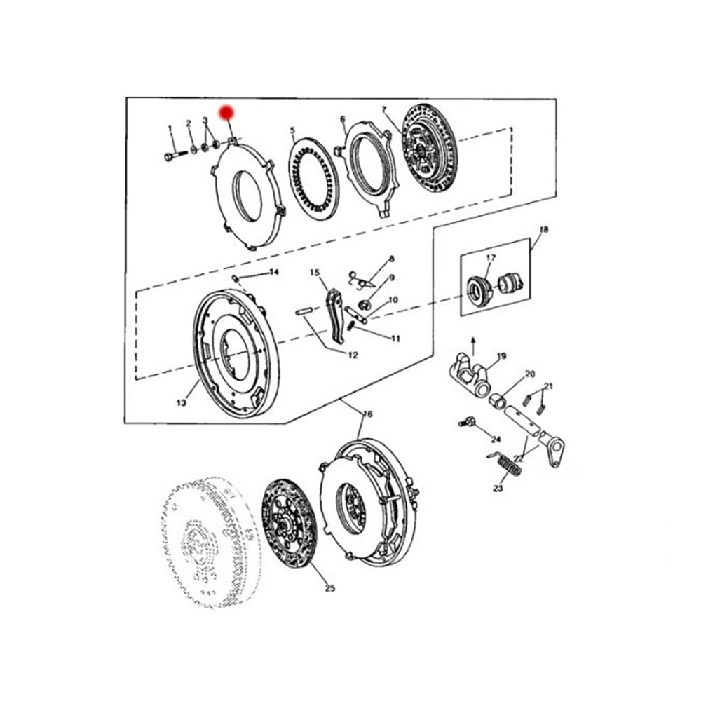 T29647 Aftermarket Clutch Plate Fits John Deere Models: 1020 1120 2020 2120