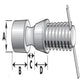 S.1090 Pin, Pto Quick Release, Qdk1M Fits Massey Ferguson