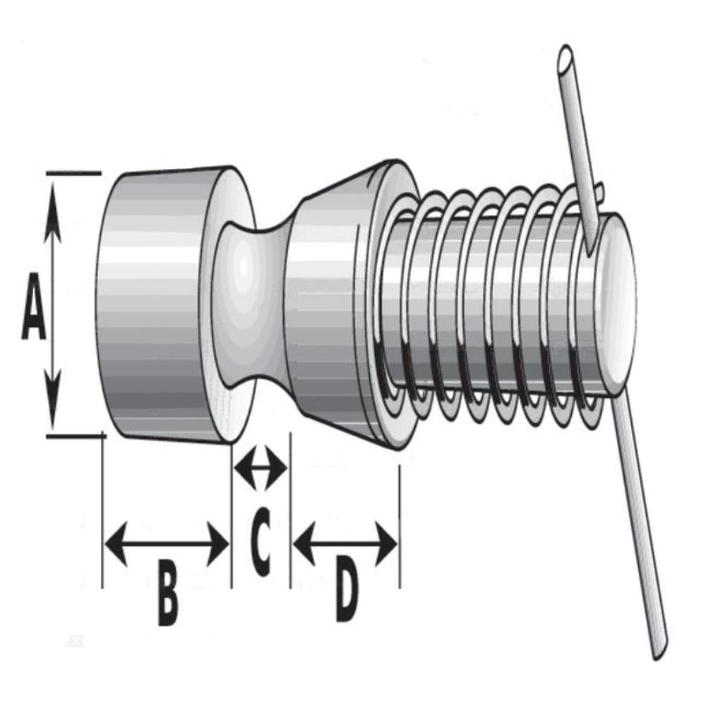 PTO Quick Release Pin Assembly Fits Walterscheid