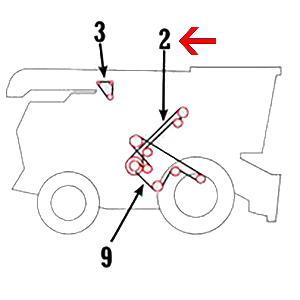 H128010 New Secondary Countershaft Belt Fits John Deere 9400 9500 9501 9600 +