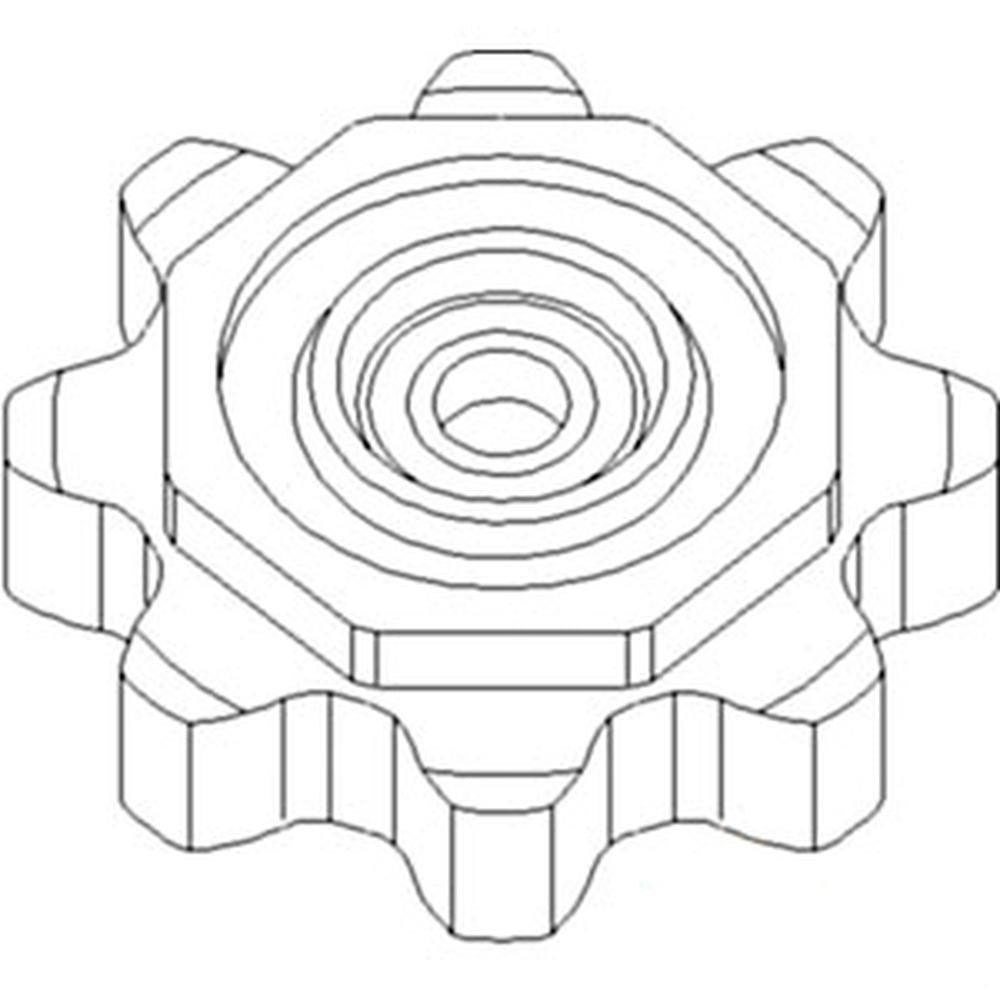 WN-AH231386-PEX Corn Head, Gathering Chain, Idler Sprocket Fits John Deere 606