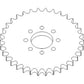 H219634 New Feeder House Sprocket Fits John Deere Combine Models 9570STS +