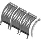 B93571 New Set of 3 Small Grain Concaves Fits Case-IH Combine Models 1440 +