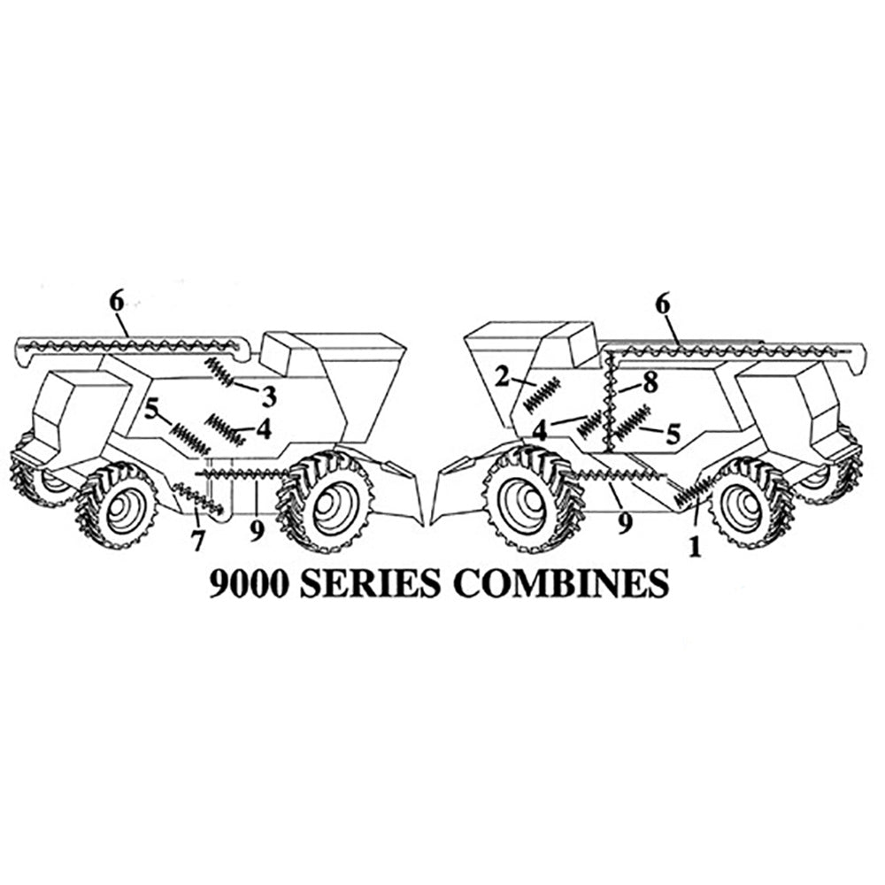 AH112435 New Horiz. Unloading Auger Fits John Deere CTS CTS II 8820 9400 +