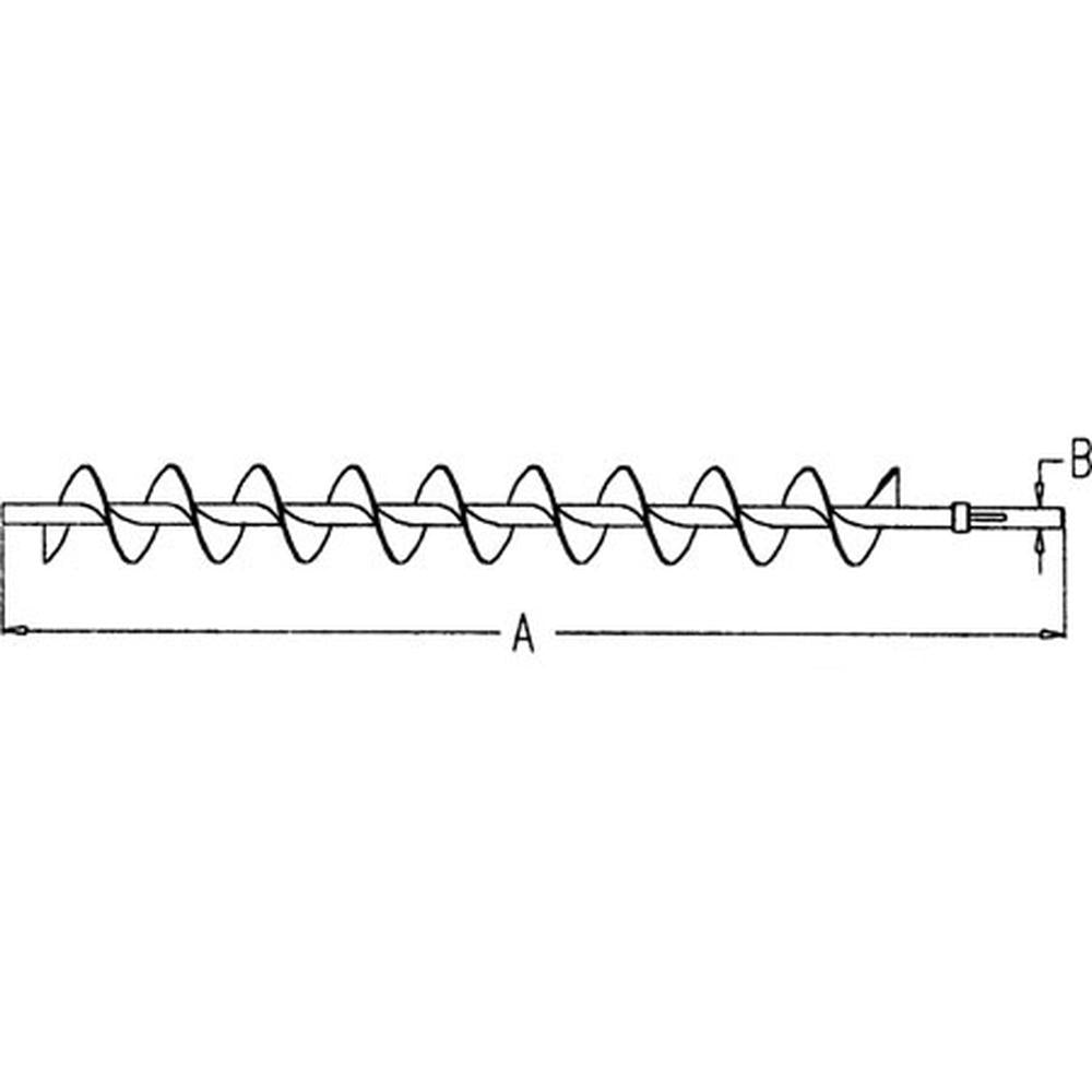 WN-191734C1-PEX Auger, Return, Lower Fits International/CaseIH 1440 1460 1470