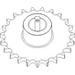 Clean Grain Elevator Sprocket - Upper Fits Case IH 7010 8010 9120 7120 8120