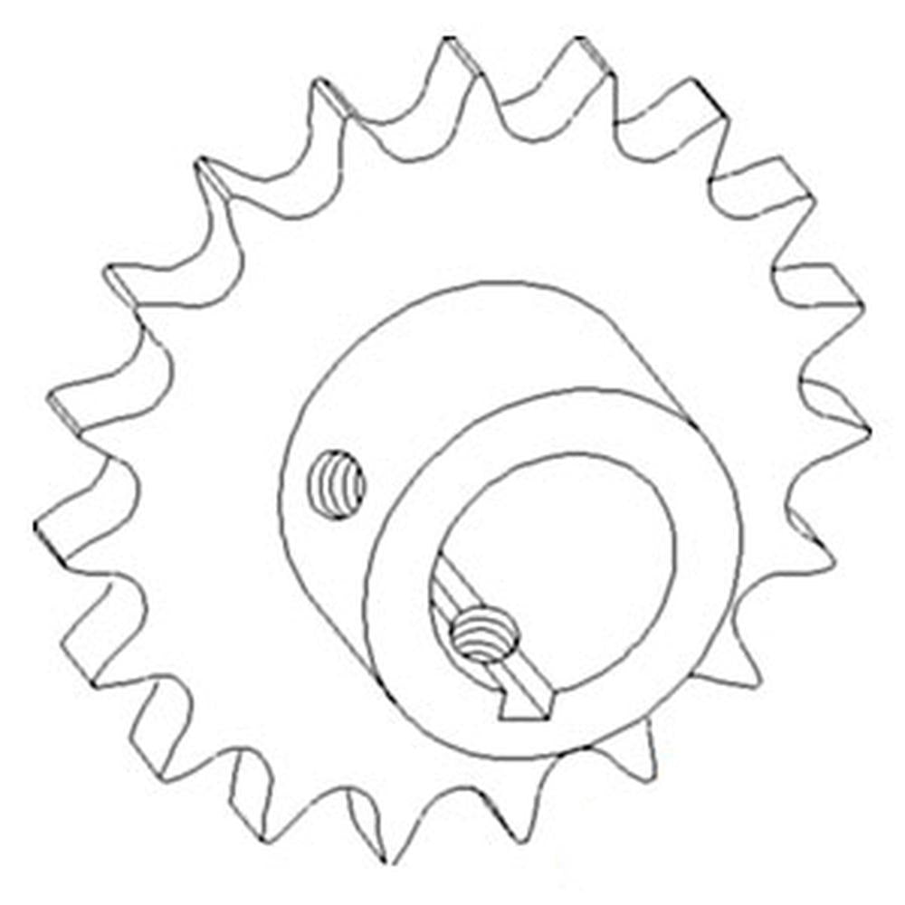 WN-AH147557-PEX Sprocket, Return/Tailings, Upper Fits John Deere 9560STS 9570STS