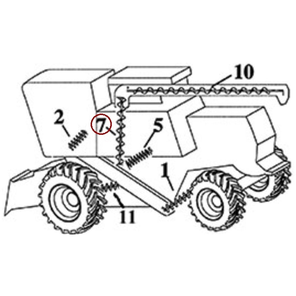 AH123929 New Vertical Unloading Auger Fits John Deere Fits JD Combine 6620 6622