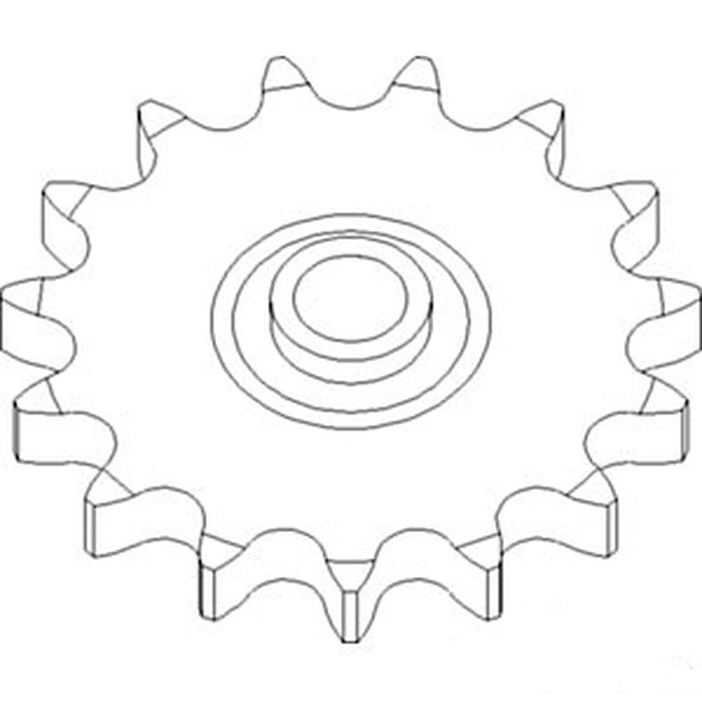 86627639 New Unloading Auger Idler Sprocket Fits Case-IH Combine Models