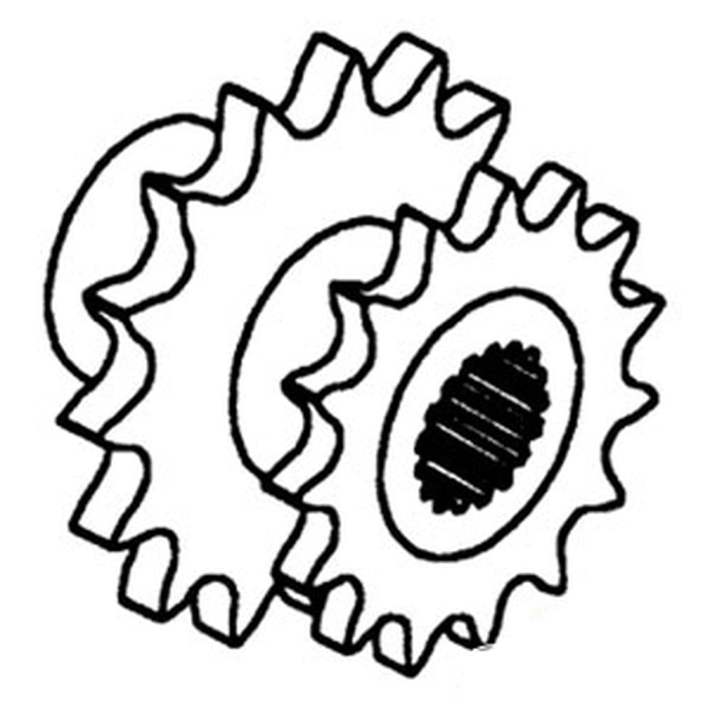 WN-AH115267-PEX Walker, Straw, Drive Sprocket Fits John Deere 6620