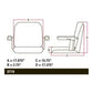 CS140-1V Seat With Flip Up Arms Fits Case IH A B H M 200 300 400 560 600 730 830