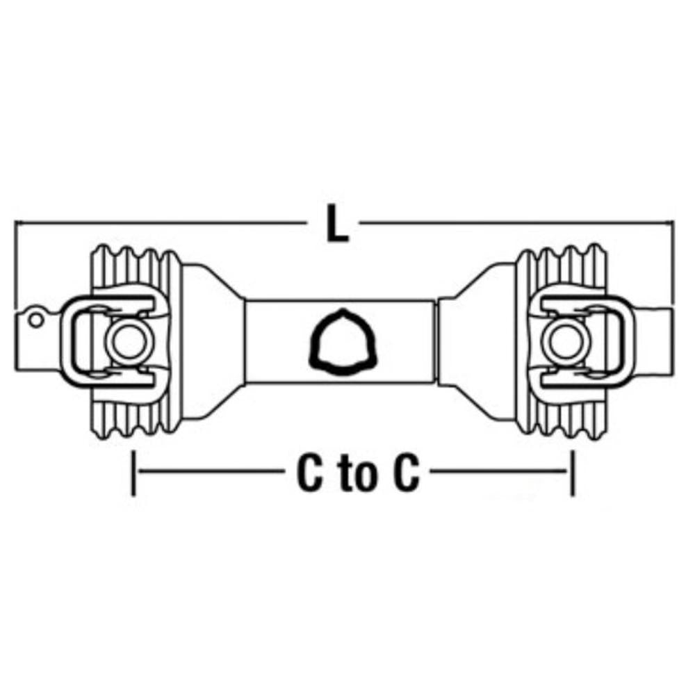 Driveline 50034238 fits Bush Hog SQ142 SQ148 SQ420 SQ480