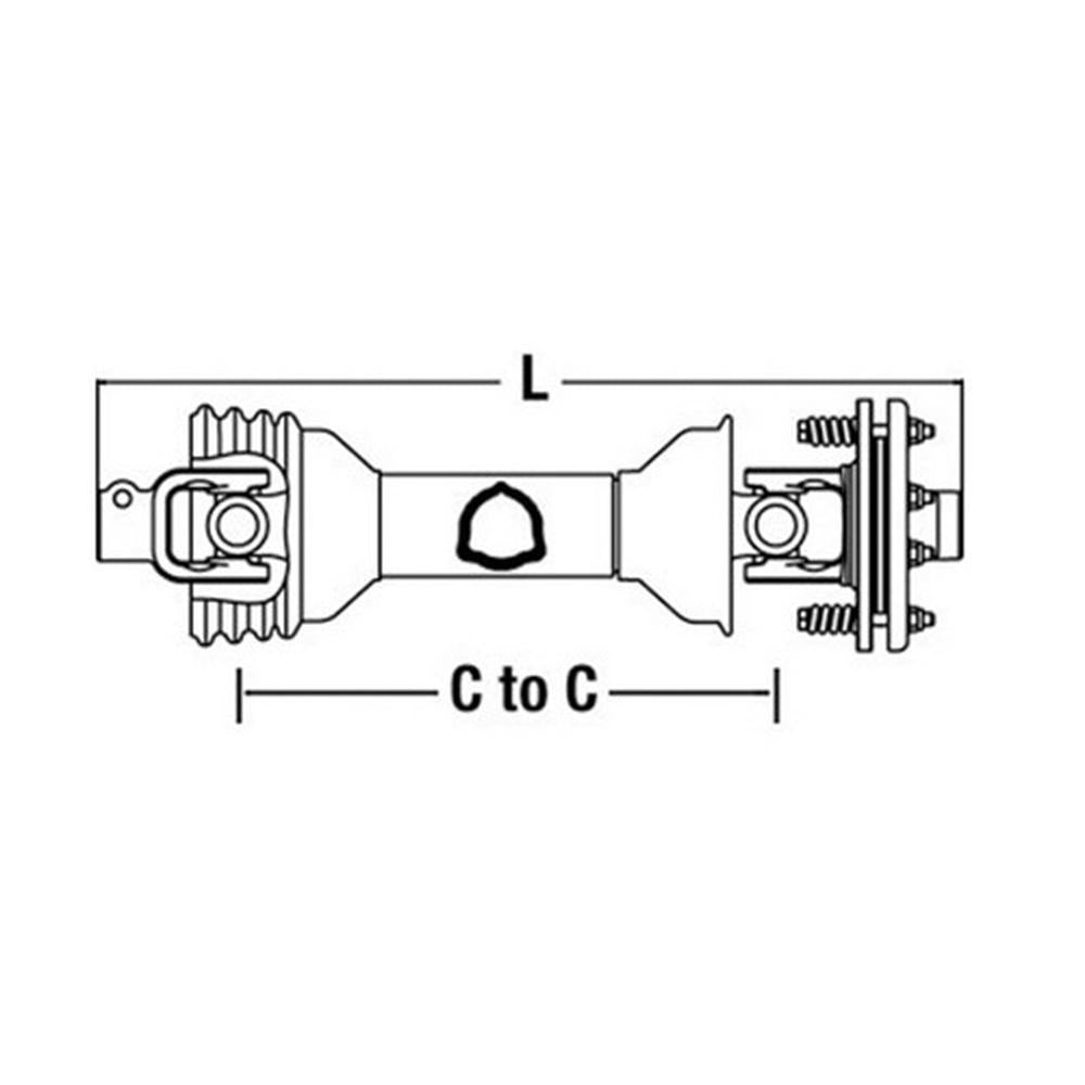 50034244 Bush Hog Complete Driveline for Model SQ172