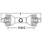 40" Complete Economy PTO Driveline 1-3/8" x 6 Spline QD Both Ends 14006340-ECON