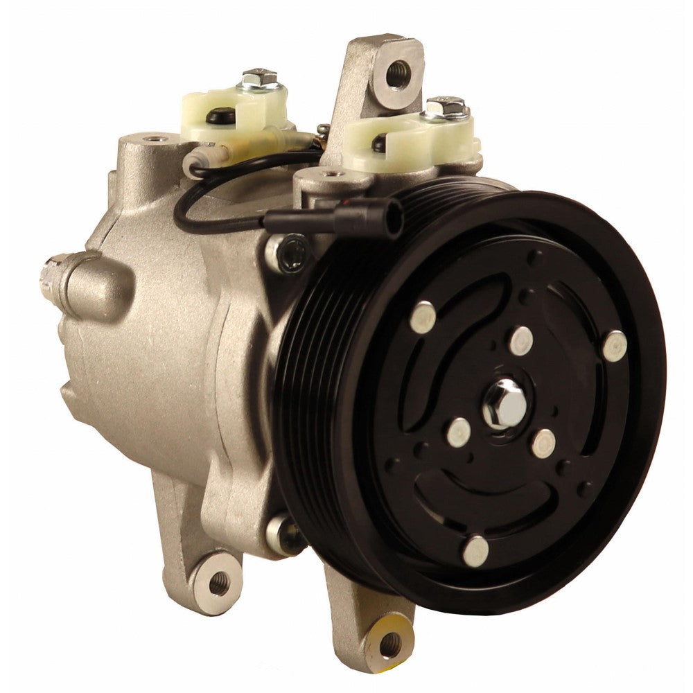 882012412 Nippondenso SV07E Compressor, w/ 6 Groove Clutch - Fits Kubota