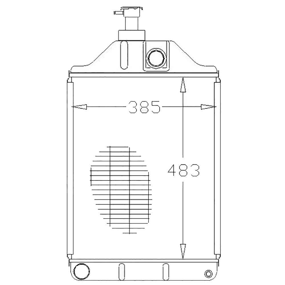 VPE3003 VPE3006 885579M93 1876606M4 Radiator Fits Massey Ferguson Tractor 165 26