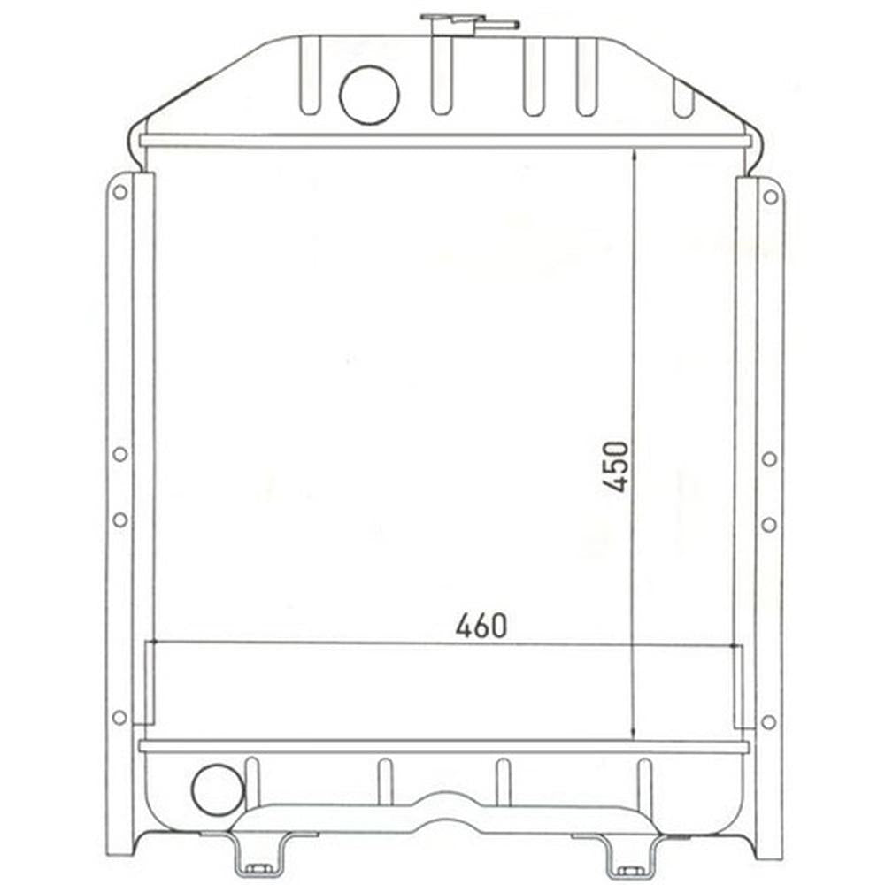 Radiator Fits Allis Chalmers Replaces 72090517
