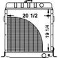A171080 Radiator Fits Case 480E 580E Backhoe